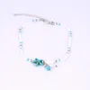 Ankjes Acryl Visster Imitatie Pearl Anklet Ocean Sieraden Kralen voor vrouwen Summer Beach Foot Show 25 cm lang 1 stuk