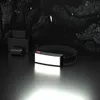 ヘッドランプポータブルコブLEDヘッドライト屋外の家庭用ヘッドランプビルトインバッテリーUSB充電式懐中電灯トーチ照明P230411を落とす