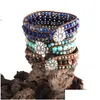 Pärlor mode boho armband smycken colorf natursten vänskap pärlor wrap armband droppskepp droppe leverans hem trädgård konst cr dhwkd