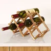 IJsemmers en koelers Invouwbare houten wijnflesjes Rekken Cabin Decoratieve display houders planken Rode flessen organisatoren 230411