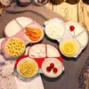 Assiettes vaisselle en céramique pour enfants, bol de voiture créatif de dessin animé, assiette à grille mignonne, os de bébé, collation ménagère en porcelaine avec fourchette cuillère