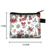 Geldbörsen Merry Christmas Coin Wallet Anime Weihnachtsmann Kreditkarten-ID-Halter Mini 231110