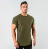 Męskie koszulki stylowe proste topy fitness Mens T Shirt krótkie rękawowe mięśnie joggery kulturystyka