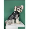 Vestuário de cão de inverno The Doggy Face Designer Roupas 90% Duck Down Coletes para Cães Pequenos e Médios Engrossar Casaco Quente para Animais de Estimação Macio À Prova de Vento Pupp Dhuif