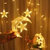 Novelty Items Ramadan Decoration 2023 Star Moon Led Curtain Garland String Light Islam Muslim Party Decor for Home Gift EID Mubarak Supplies Z0411