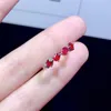 Cluster Rings Sterling Silver 925 Wedding Ring Ruby Natural Gem Women's Luxury Goods Free Mailing Original Jewelry