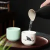 Verres à Vin Dehua Tasse En Céramique Deux Liang 100 Ml Baijiu Et Riz Jaune