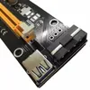 PCI-E PCI Express Riser Card 1x to 16x USB 30 Data Cable SATA to 4Pin IDE Molex Power Cord Supply for BTC Miner Machine Djxtt