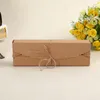 Envoltura de regalo 20 piezas Lotes Cajas de papel Kraft DIY Caramelo hecho a mano Embalaje de chocolate Caja de pastel de boda Envoltura de Navidad 230411