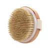 Bamboo Brushes Shower Brush Wet and Dry Brushing Body Scrubber for All Kinds of Skin