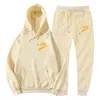 Tracksuit Men Ytterkläder Fashion 2 stycken Set Autumn Sporting Track Suit Manlig fitness stativ krage tröjor jacka byxor