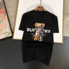 メンズTシャツサマーブランドメンショートパンツとTシャツセット100コットンTシャツかわいいベアプリント2ピーススーツ女性トラックスーツ無料Z0221