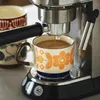Tasses 300 ml rétro fleur café micro-ondes coffre-fort en céramique jus de lait poignée bureau tasse d'eau cuisine fête outils de boisson 230411