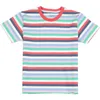 T-shirts Hnne été coloré rayé enfants unisexe garçons filles hauts confortables 3 ans 14 ans qualité t-shirt t-shirts 230411