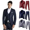 Abiti da uomo Blazer Tre pezzi Abito da cerimonia formale maschile Abito da uomo Moda scozzese Giacca da lavoro Gilet Pantaloni oversize 231110