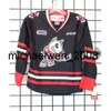 kob weng go 2016カスタマイズohl niagara icedogsジャージーメンズレディースキッズブラックホワイトレッドアイスホッケーカスタム任意の名前任意のNo.goalitカット