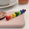 Rainbow Heart Hair Clip Women Girl Multioclor Heart Barrettes Gift for Love Girlfriend Fashion Hair Accessories