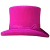 Cappelli a tesa larga Secchiello Rosa ROSA Donna Cappello a cilindro Cilindro vittoriano Comignolo Steampunk Toppper 231110