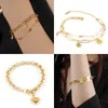 Bracelets de charme en acier inoxydable coeur pendentif chaîne vintage pour femmes bohème cadenas épais bracelet femmes bijoux cadeau 230411