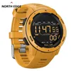 Wristwatches NORTH EDGE Men Digital Watch Men's Sports es Dual Time Pedometer Alarm Clock Waterproof 50M Military 230410