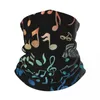 Schals Aquarell Musik Notizen Bandana Neckerchief für Wandern Frauen Männer Wickeln Nacken Stirnband wärmer