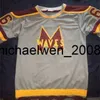 Kob Weng＃66 Gordon Bombay非常にまれなリザーブゴードンボンベイガンナーStahl Mighty Waves Hockey Jersey Any Name and Any Number Vintage