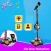 Trummor Percussion Kids Microphone With Stand Karaoke Song Music Instrument Toys Brain Training Education Toy Födelsedagspresent till Girl Boy 230410