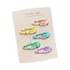 Dog Apparel Colorful Pet Hair Clips Metal Hairgrip Kids Snap Hairpins Cat Mini Barrettes Accessories