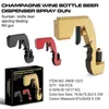 Trinkhalme Kreativität Champagner Wein Dispenser Küche Sets Drink Party Flasche Bier Auswerfer Spritzpistole Stopper Tools232j