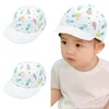 Ball Caps Summer Beret Hat Regulowany płaski słońce ciężarówka czapka dziecko 2pcs baseball dla dzieci dzianina z wizjerem