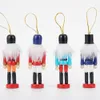 Christmas Decorations 6pcs Nutcracker Wooden Soldier Doll Mini Figurines Vintage Handcrafts Puppet Creative Gift Christmas Ornaments Home Decorations 231110