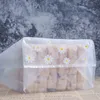 Pedra de presente 50pc Little Daisy Plástico Sacos de armazenamento Compras com Handle Christmas Casamento Favor Favor