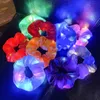 Luminous Scrunchies Party Favor LED Hairband Ponytail Holder Headwear Girls Elastic Satin Silky Scrunchy Tie Hair Rope Hair Accessories