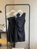 Vestidos casuais lauri laki preto vestido de festa mulheres elegante fora do ombro sexy sem mangas verão 2023