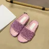 Designer Women Slippers Camellia Mules Candy Color Sandals Knitted Embroidered Comfort Slipper Letter Slipper Summer Beach Flip Flops