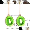 Pendants Trendy Fruit Watermelon Pendant Stberry Kiwi Clip Earrings For Women Cute Food No Ear Hole Jewelry Gift Drop Delivery Home Dhytt