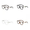 Klare Brille für Herren, Designer-Sonnenbrille, transparente Farbtöne, Lentes de Sol, leichtes, quadratisches Gestell, Luxus-Sonnenbrille, modische Schutzbrille, einfacher Leopardenmuster, ga026