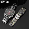 Watch Bands Five Beads Ceramic Strap Stainless Steel Watch Band 20mm 22mm For Samsung S3 46Huawei GT UTHAI C09 230411