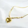 Ketten Vintage Edelstahl Für Frauen Männer Schmuck Gold Silber Herz Halskette Anhänger Geschenk Mutter Geburtstag Custome Ihr Name