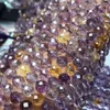 Loose Gemstones Beads Ametrine Round Faceted 8mm 37cm Wholesale For DIY Jewelry Necklace