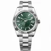 2023 New Green Skydweller Mens 시계 디자이너 RLX Reloj 42mm 시계 소형 다이얼 Sapphire Calendar 원래 고품질 Writwatch039