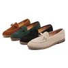 2023 Nieuwe kledingschoenen Loafers Men Formele bruiloftslip aan voor echt lederen pak Casual Business Shoe Plus Size 48