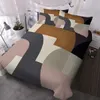 Sängkläder sätter välsignelse rosa geometriska bågslinjer duvet täcker psykedeliska mjuka varma sängkläder set med pilowcases barn vuxna hem dekor gåvor 231110