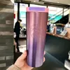 Tazze da caffè Starbucks in acciaio inossidabile Tazza thermos alla lavanda Boccetta per vuoto portatile di design per coppieENA6277T