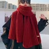 Foulards femmes écharpe mode confortable hiver couleur unie longue chaude châle accessoires de costume