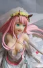 Gry filmowe 25CM Darling in the FranXX suknia ślubna Zero dwa 02 dla mojego kochanego 1/7 pcv zabawki figurki akcji dorośli model kolekcjonerski lalka