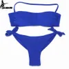 Swim Wear EONAR Bikini Solid Women Swimsuit Brazilian Cut Bottom Bikini Set Push Up Swimwear Femme Bathing Suits Sport Beach Wear 230411