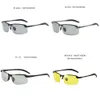 Новые фотохромные солнцезащитные очки, мужские поляризационные очки-хамелеоны для вождения, мужские солнцезащитные очки с изменением цвета, дневные очки ночного видения для водителя