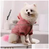 Hundebekleidung, klassisches Muster, modisch, verstellbar, Haustiergeschirr, Mantel, niedlicher Teddy, Hoodies, Anzug, kleiner Kragen, Accessor, Drop-Lieferung, DHM9L