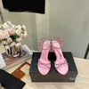 Designer Heels Women Dress Shoes Sandals Fashion Sandals Classic da sposa Spazza da sposa Solido Colore alto 6,5 cm 8,5 cm